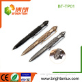 Factory Custom Made aircraft Aluminum Material Survival Emergency Self-defensive Tactical Pen with ballpoint